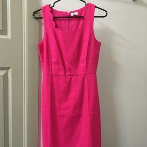 NWT J Crew Factory Scalloped Square Neck Dress